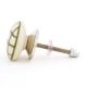 Green Handmade Check Print Ceramic Living Room Drawer Knob