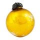 Vintage Style Yellow Round Glass Ornament