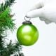 Vintage Style Green Round Glass Ornament