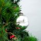 Silver Vintage Round Glass Christmas Ornament