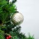 Silver Round Mercury Glass Christmas Ornament