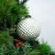 Silver Vintage Mercury Glass Christmas Ball Ornament