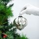 Silver Style Dome Mercury Glass Christmas Ornament