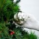 Silver Style Dome Mercury Glass Christmas Ornament