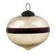 Silver Style Purple Stripe Mercury Glass Christmas Ornament