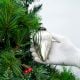 Silver Style Teardrop Mercury Glass Christmas Ornament