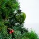 Green Heart Design Glass Christmas Ornament
