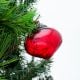 Red Onion Design Glass Christmas Ornament