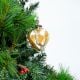 Antique Silver Heart Design Glass Christmas Ornament