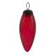 Red Vintage Glass Christmas Ornament
