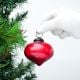 Vintage Red Style Onion Design Glass Ornament