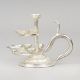 Handcrafted Silver Plated Copper Multi Tier Diya Stand with Handle