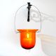 Amber Glass Hanging Tealight Candle Holder