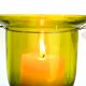 Yellow Glass Hanging Tealight Candle Holder