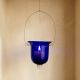 Blue Glass Hanging Tealight Candle Holder