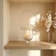 Clear Glass Hanging Tealight Candle Holder