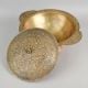 Handcrafted Brass Engraved Bowl with Lid Decorative Serving