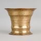 Handcrafted Brass Pedestal Tumbler Traditional Pooja Glass