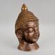 Handcrafted Brass Buddha Head Sculpture Decorative Idol