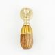 Natural Wooden Brass Drop Kitchen Cabinet Drawer Knob