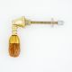 Natural Wooden Brass Drop Kitchen Cabinet Drawer Knob