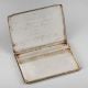 Vintage Silver Travel Map Cigarette Case with Route Engraving