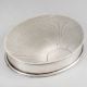 Vintage Silver Sunburst Engine Turned Trinket Box