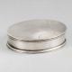 Vintage Silver Sunburst Engine Turned Trinket Box