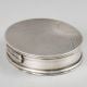 Vintage Silver Sunburst Engine Turned Trinket Box