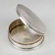 Vintage Silver Sunburst Engine Turned Trinket Box