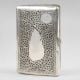 Vintage Engraved Silver Cigarette Case with Animal Motifs