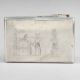 Vintage Sterling Silver Egyptian Scene Cigarette Case