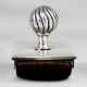 Vintage Hallmarked Silver Desk Blotter with Ribbed Knob