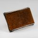 Vintage Hallmarked Silver Desk Blotter with Ribbed Knob