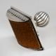 Vintage Hallmarked Silver Desk Blotter with Ribbed Knob