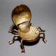 Handmade Vintage Brass Ladybug Ashtray for Decoration