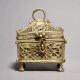 Vintage Handmade Brass Jewelry Box for Antique Collection Storage