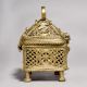 Vintage Handmade Brass Jewelry Box for Antique Collection Storage