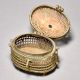 Handcrafted Brass Jewelry Box in Vintage Finish with Jali Work