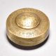 Vintage Handcrafted Brass and Glass Round Box for Decor