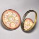 Rajasthani Art Handmade Brass Glass Round Box for Decoration