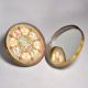 Beautiful Carved Brass and Glass Round Box for Decoration