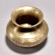 Vintage White Metal Holy Pot from Bihar for Home Decor