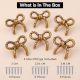 6 Pieces Handmade Gold Vintage Aluminium Bow Cabinet Knobs