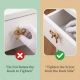 6 Pieces Handmade Gold Vintage Aluminium Bow Cabinet Knobs
