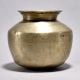 Antique White Metal Holy Water Pot for Vintage Collection
