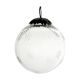 Clear Plum Star Cut Christmas Hanging