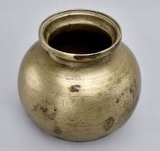 White Metal Holy Water Pot for Home Decoration