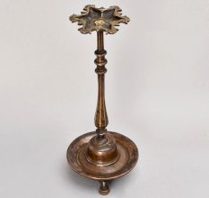 Beautiful Vintage Brass Oil Lamp for Prayer Room