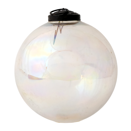 Transparent Round Glass Hanging Ornament